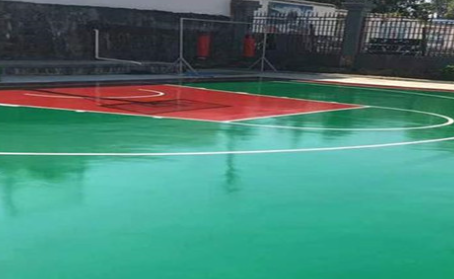 神农架篮球场翻新地面